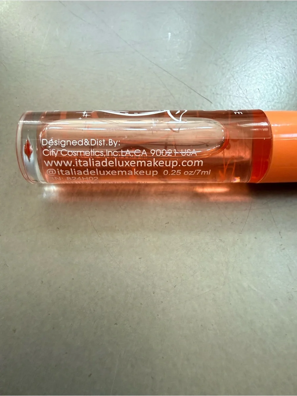 Italia Deluxe Roll-on Lip Gloss - Peach